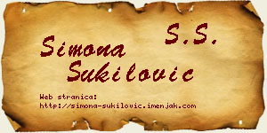 Simona Šukilović vizit kartica